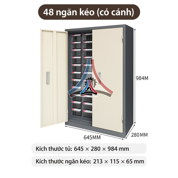 Tủ Linh Kiện Điện Tử 48 Ngăn