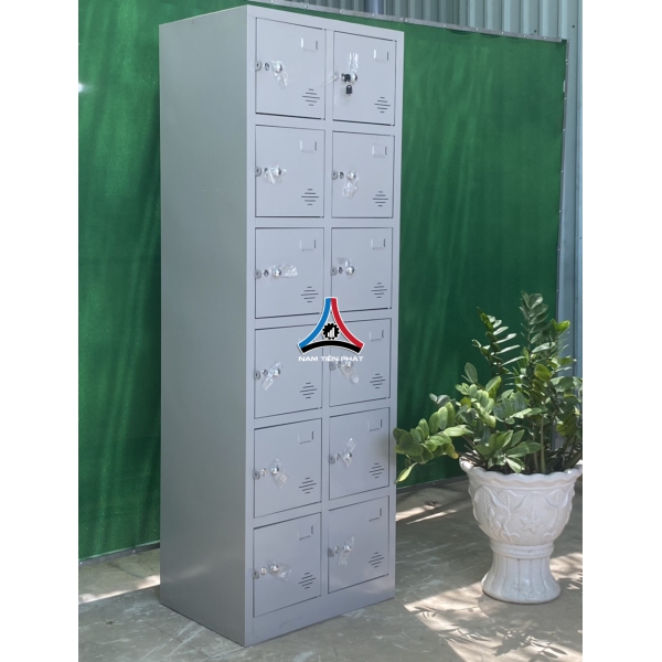 Tủ locker 12 ngăn 2 khoang 